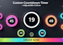 transparent countdown timer clock for fitness yoga workout